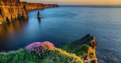 Cliffs of Moher at sunset, perfect for a Wild Atlantic Way private tour from Dingle.
